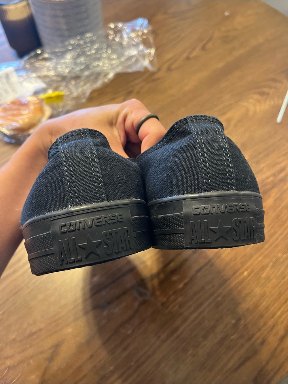 Converse Black Low-Top Canvas Sneakers - Picture 4 of 6